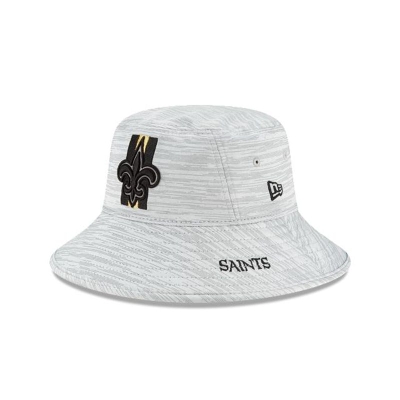 Sapca New Era New Orleans Saints NFL Official NFL Training Stretch Bucket Hat - Negrii